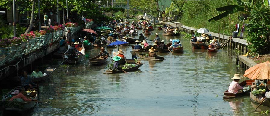 Floating Markets in Bangkok