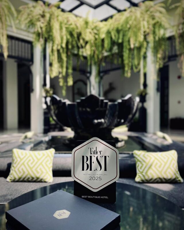 We are proud to share that The Siam has been awarded 𝐓𝐚𝐭𝐥𝐞𝐫 𝐓𝐡𝐚𝐢𝐥𝐚𝐧𝐝’𝐬 𝐁𝐞𝐬𝐭 𝐢𝐧 𝐂𝐥𝐚𝐬𝐬 𝐀𝐰𝐚𝐫𝐝 for 𝐁𝐞𝐬𝐭 𝐁𝐨𝐮𝐭𝐢𝐪𝐮𝐞 𝐇𝐨𝐭𝐞𝐥!
⁣
This recognition is a true testament to our team’s dedication, the passion of our owner family, and the timeless spirit of The Siam.
⁣
Thank you to Tatler Thailand and to all our guests and supporters who inspire us every day. 🙏🏻❤️
⁣
Here’s to creating even more unforgettable moments together. 🥂✨
⁣
#TheSiam #TatlerThailand #BestBoutiqueHotel #AwardWinningLuxury #TheSiamBangkok